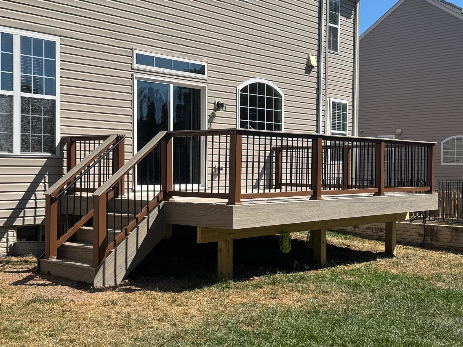 Premium custom pool deck built by LDN Decks in Northern Virginia