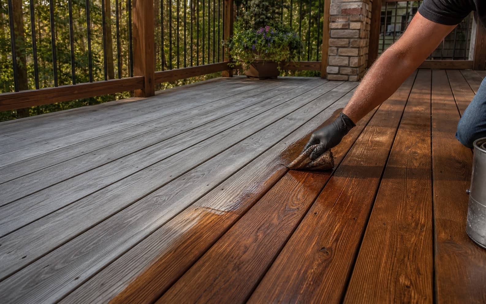 Deck Staining in Northern Virginia: When to Stain, How to Do It & What It Costs