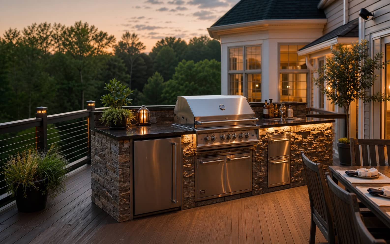 Outdoor Kitchen ROI: Is a Built-In Grill Worth it?