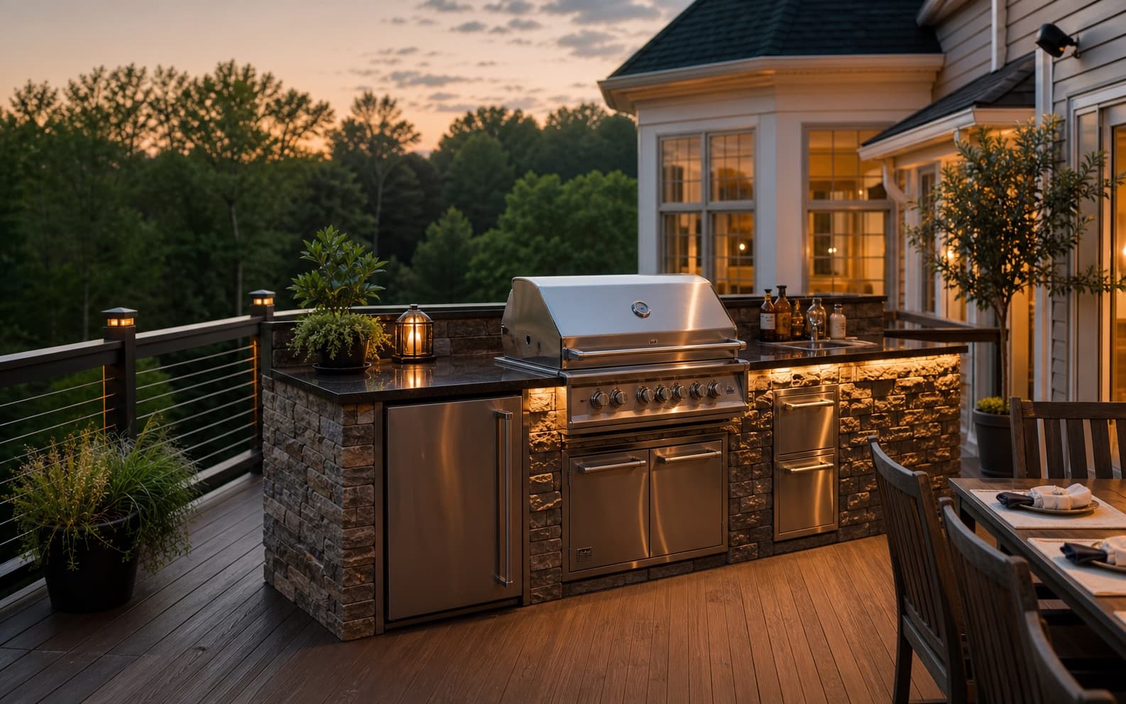 Outdoor Kitchen ROI: Is a Built-In Grill Worth it?