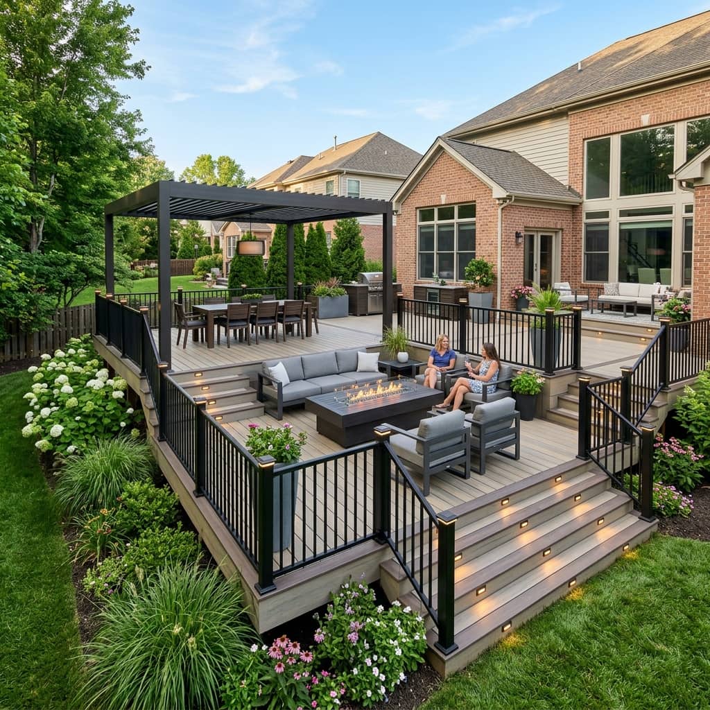Designing a Multi-Level Composite Deck: Zoning, Traffic Flow, and Structural Planning