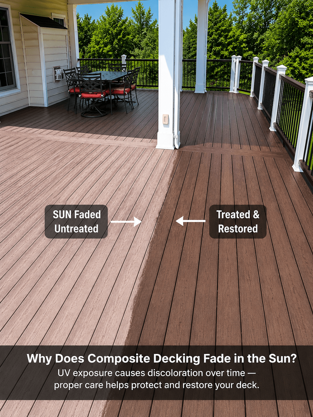 Why Does Composite Decking Fade in the Sun?
