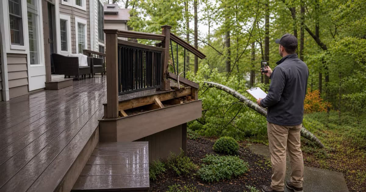 Deck Insurance Claims in Northern Virginia: How We Help