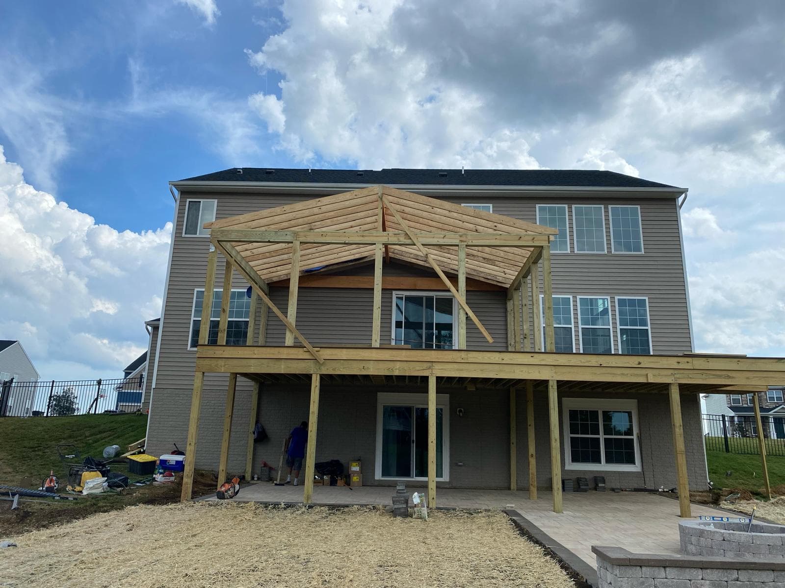 Completed outdoor living project by Loudoun Decks