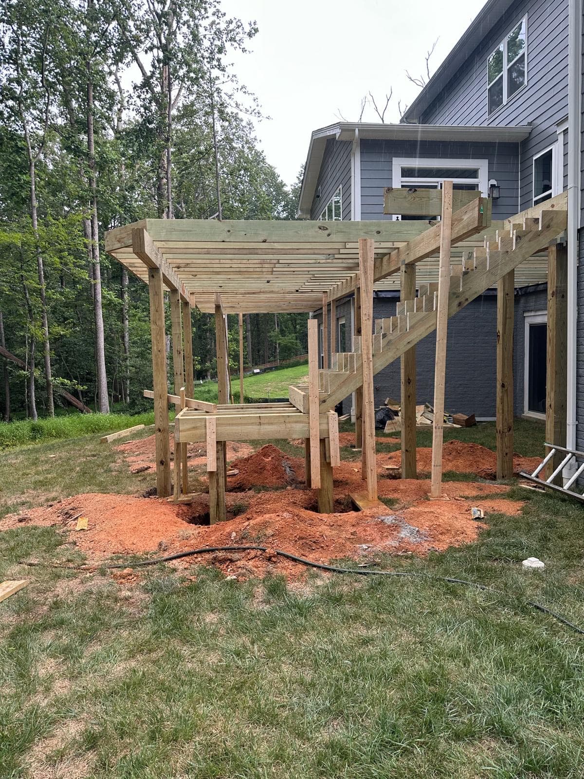 Premium custom deck built by LDN Decks in Tysons, Virginia