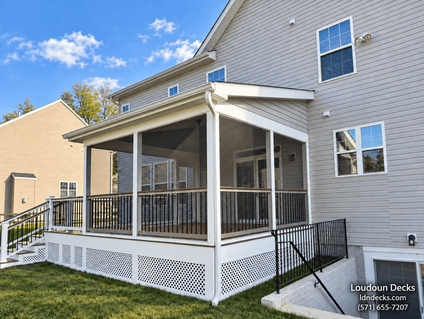 Screened Porch with Trex Select in Purcellville, VA
