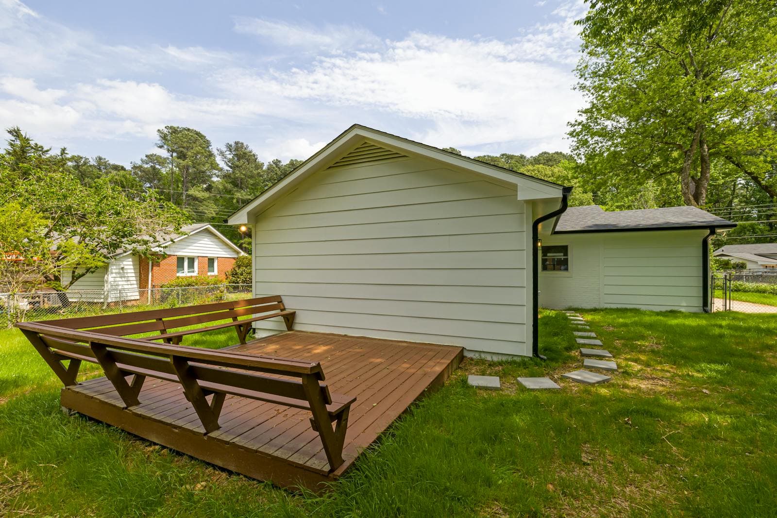 Ground-Level Wood Deck โ Loudoun Decks Northern Virginia