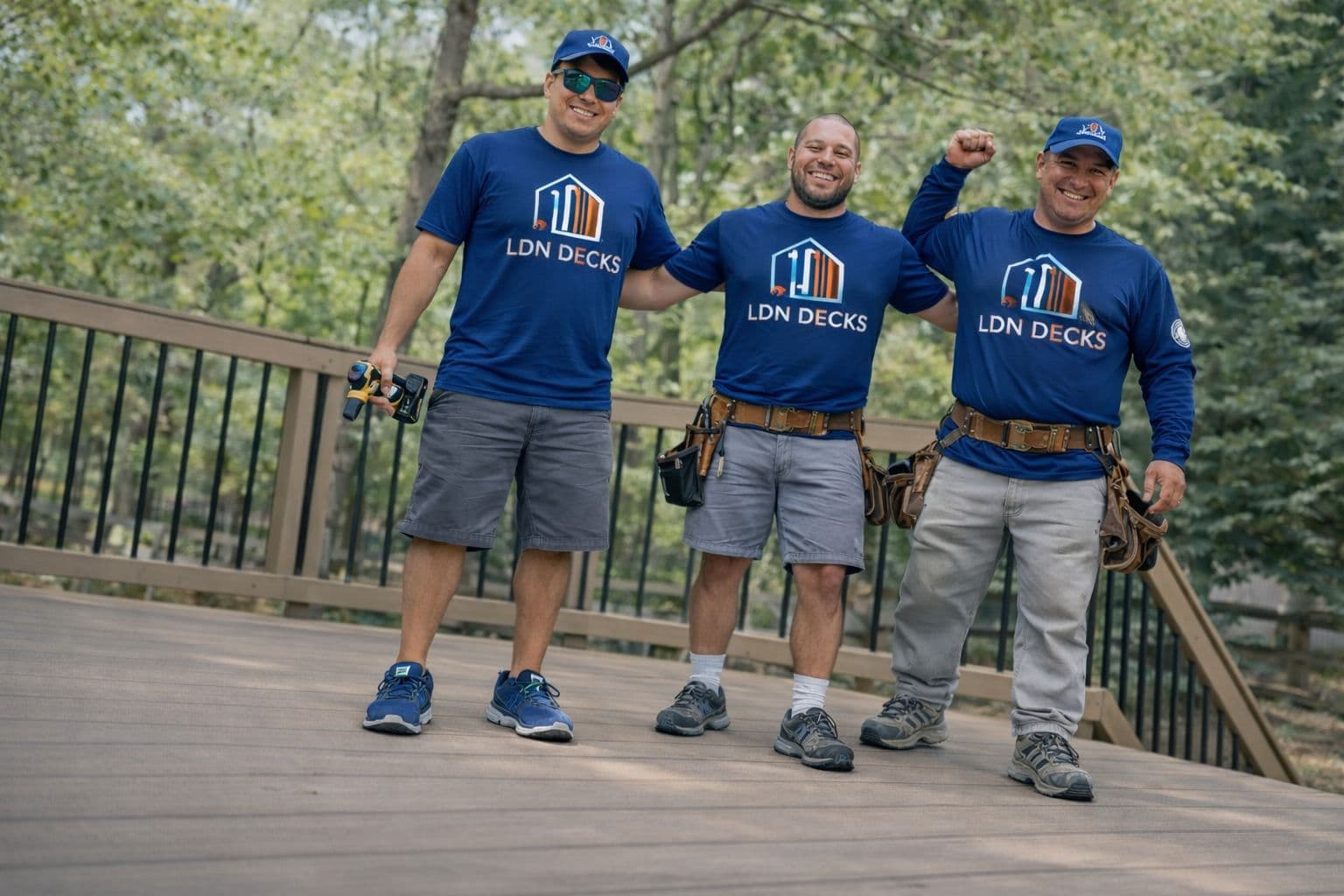 Alex, Daniel & Bet โ Master Technicians at Loudoun Decks